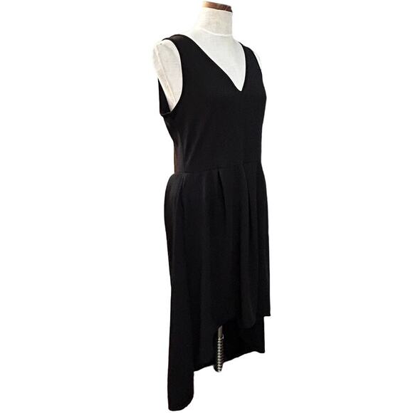 NWT 24seven Black Hi-Low Midi Dress XL V-Neck Sleeveless Party Cocktail Stretch - Picture 9 of 9